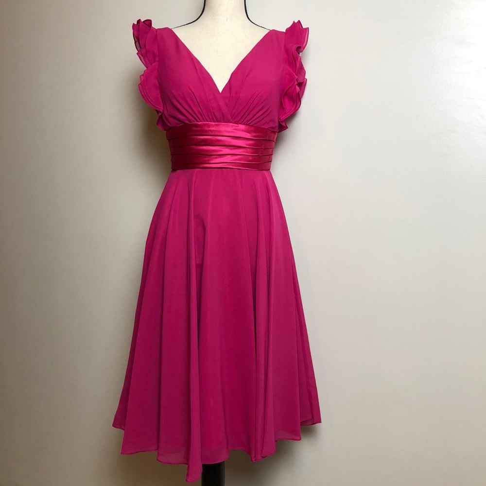 Pink Cocktail Dress with Shawl in Extra Small -NWT